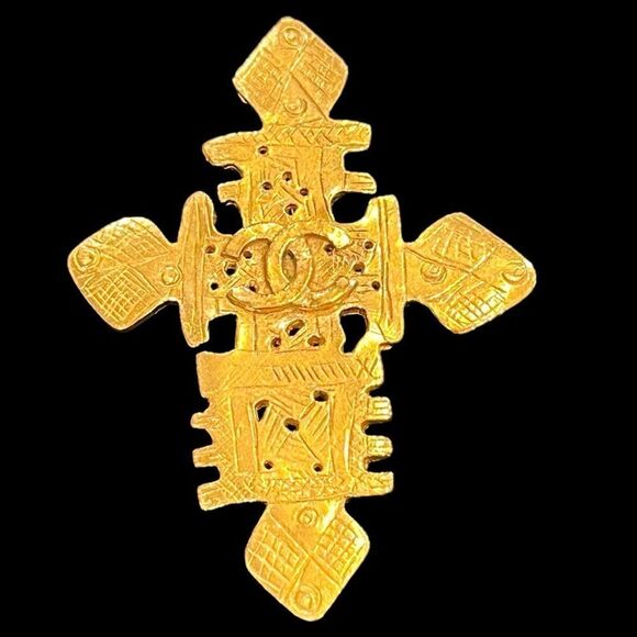 Chanel Cross Brooch - Picture 1 of 6
